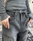 Lepin double knee damage denim pants