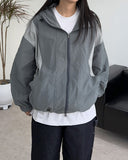 Kins Color Matching Mountain Wind Jacket