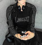 V-neck Pigment Track Brooklyn Long Sleeve Tee