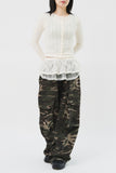 (W) Helen Check Mesh Skirt