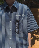 ENZ STRIPED HALF SHIRT