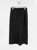 Long slim wool skirt