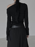 Raz Drape One Shoulder Tee