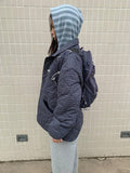 Hinyu Check Reversible Padded Jacket