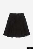 Two face box pleated midi skirt