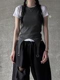 Pigment D-ring sleeveless