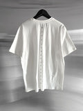 (Unisex) Renlit Eyelet Over Fit Short Sleeve T-shirt