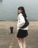 [Belt SET] Tizen Wool Pleated Skirt