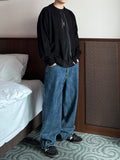 Crack Washed Denim