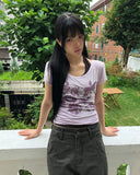 Cheritz Flower Short Sleeve T-shirt