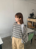 [unisex] Chels Summer Linen Vintage Over Long Sleeve Tee