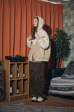 Corduroy Wide Over Cargo Pants
