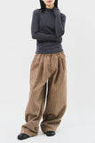 Papa Striped Wool Pants