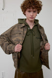 eyelet waffle hoodie