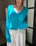 Salty See-through Crop Cardigan
