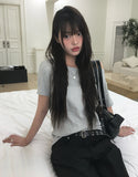 Newta Silver Buckle Studded Leather Western Belt