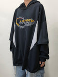 RACING MESH LAYERED HOODIE