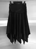Beuhen unbalance slit skirt