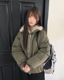 Leyou High Neck Two-Way Fur Padding Jumper