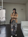 Bake Washing Cotton Biker Jacket
