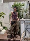 Bez Twin Stripe Halter Sleeveless