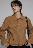 Ribbed Crop Corduroy Jacket