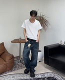 Derif Wrinkle Washed Denim Pants