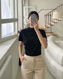 Evid Shirring Drape T-Blouse