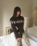 Rowin Rabbit Nordic Brush Fur Round Knit