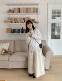 Dinku Banding Ribbon Long Skirt
