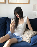 Ute Stripe Frill Tiered Banding Short Pants