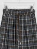 Calcori Banding Check Wide Pants