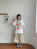 Ogen Tomato Printing Over Short Sleeve Tee