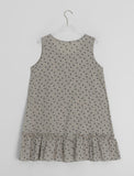 Haril Leaf Shirring Layered Sleeveless Blouse Midi One Piece