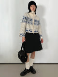 SNOWFLAKE CROP SWEATER