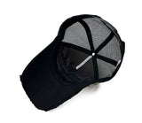 Damage label mesh ball cap