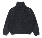 Foren cable zip-up cardigan knit