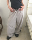 Yobi Line Color Matching Nylon Pants