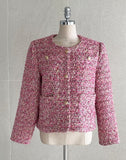 Setu Round Pearl Tweed Short Jacket