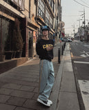 Rubit Track Wide Denim Pants