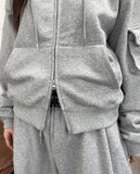 Perus Pocket Crop Hood Zip-Up