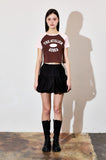 AubeA Crop Raglan Tee