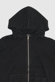 Jack pigment stripe zip-up hoodie