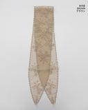 Letta Vintage Lace Punching See-Through Flower Scarf