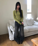 Doel Bootcut Washed Denim Pants