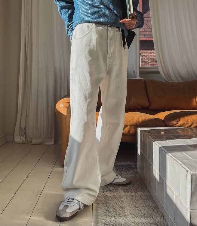 【2plan】Medi Ailet Cotton Wide Pants 2plan (ツープラン) - メディアイレットコットンワイドパンツ