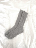 Tijou ribbed see-through long knee socks