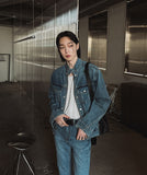 Entry trucker denim jacket