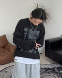 Reton graphic knit long sleeve