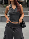 Lucy Stud Collar Halter Sleeveless